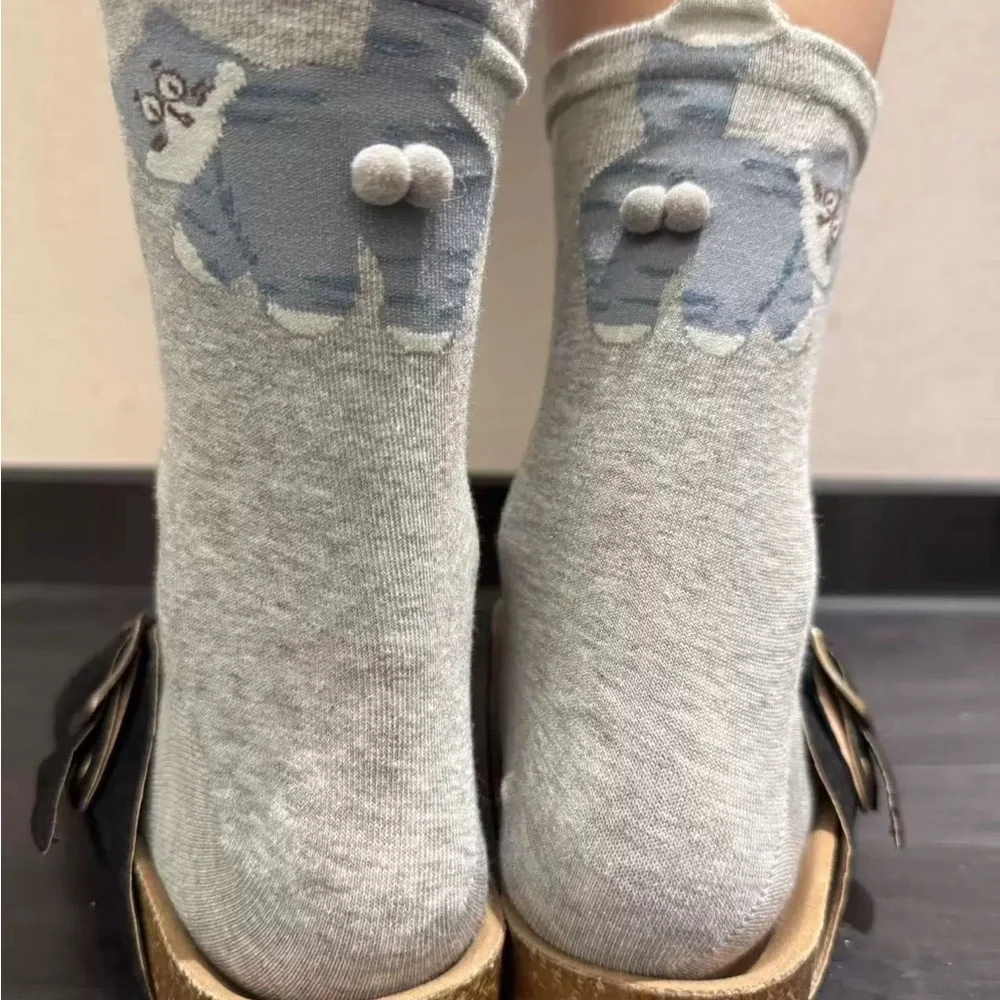 NWT Cat Balls Cotton Socks set of 3